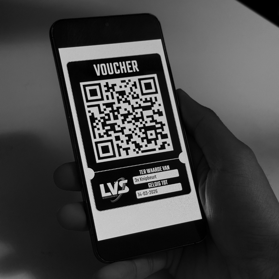 Digitale Strippenkaart met QR code voor het scannen en bijhouden van online strippenkaarten